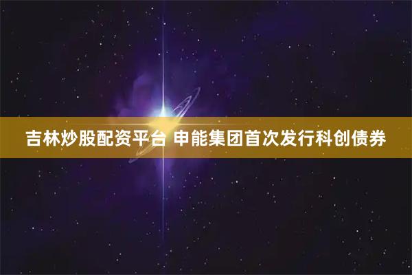 吉林炒股配资平台 申能集团首次发行科创债券
